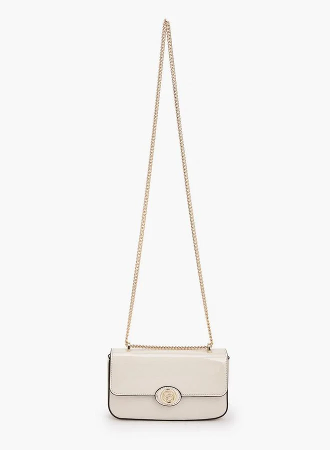 Celeste Solid Crossbody Bag with Chain Strap